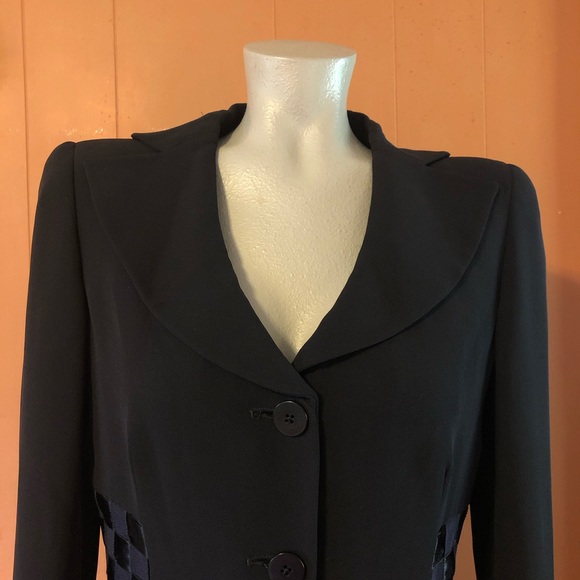 Armani Collezioni Black Peplum Blazer, 8 - Picture 7 of 14